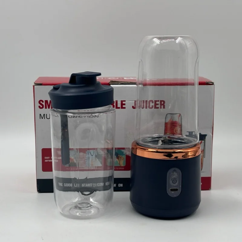 Household Fruit Mixer 400ML Electric Juicer Portable Food Milkshake Mixer Machine Multifunction 6 Blades Juicer Machine Blender