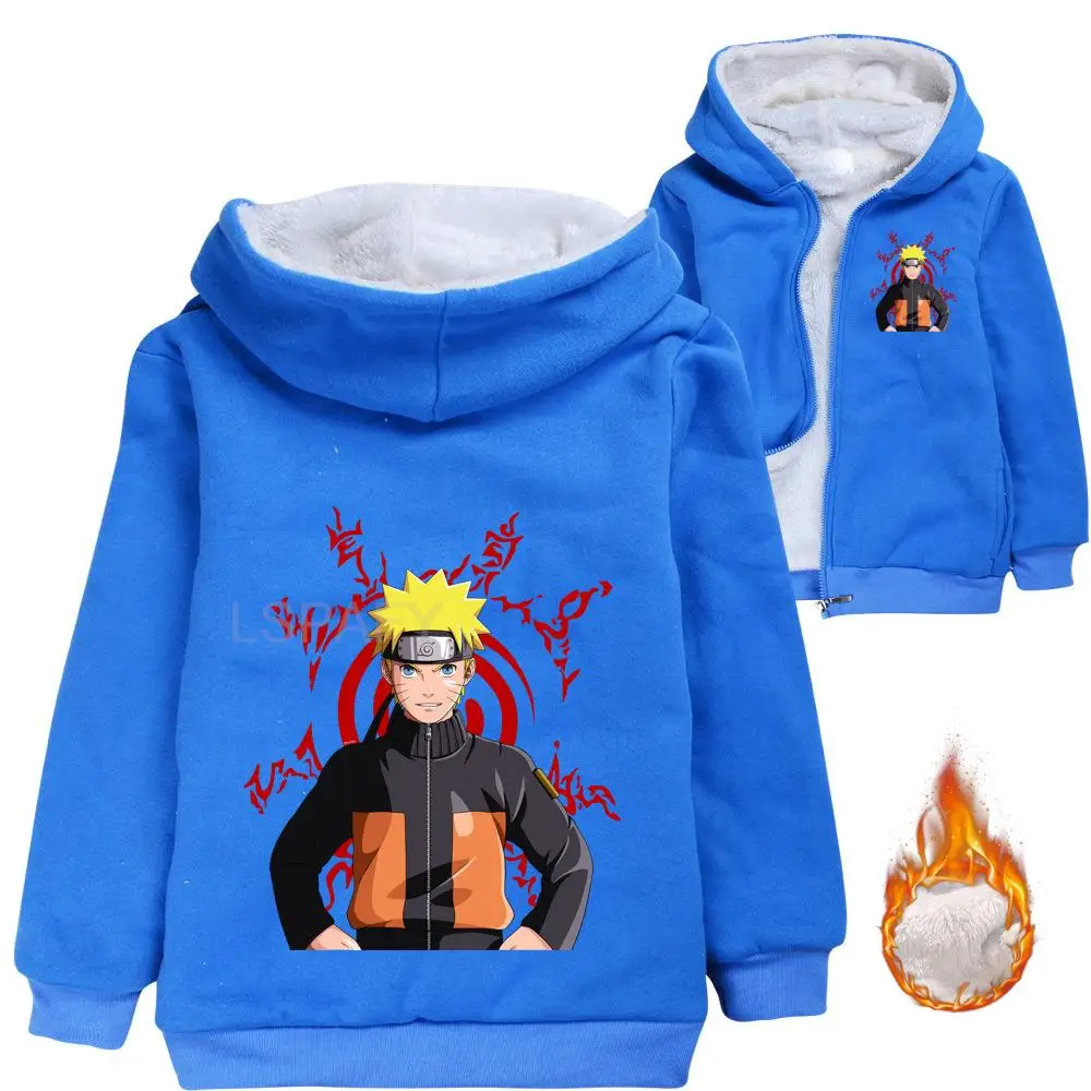 NARUTO Akatsuki Sharingan Jacket Girls and Boys Plush Fleece Infant