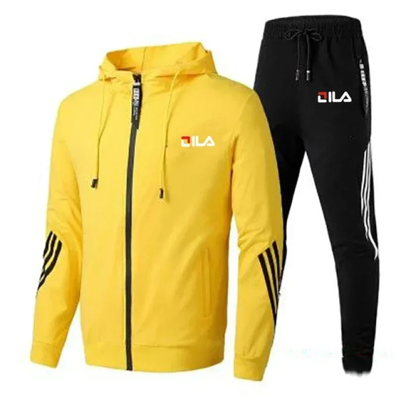 Spring And Autumn New Men's Sportswear 2-piece Set Zipper Jacket Casual Sports Pants Brand Clothing Men Jogging Sportswear Set 4