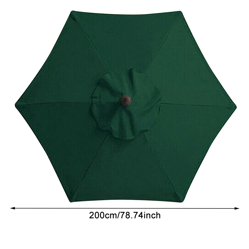 Parasol Umbrella Surface 6 Bones 2m Replaceable Cloth UV Protection Detachable Without Stand For Outdoor Beach Garden beach umbrella