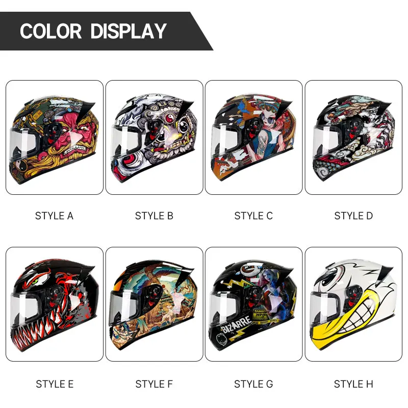 High Quality Flip Up Motorcycle Moto Cascos Motociclistas Capacete Double Lens Full Face Helmet DOT Approved