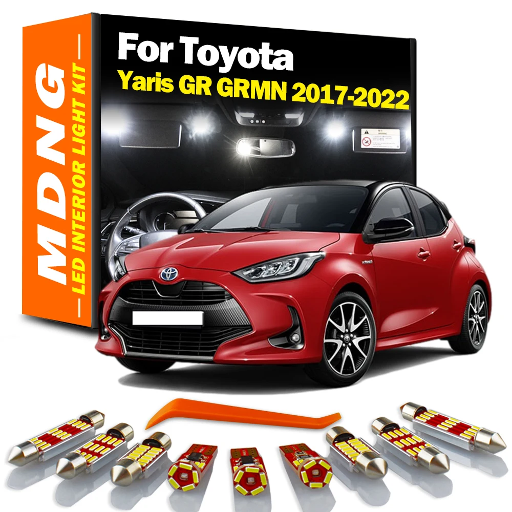 MDNG 11 шт. фонарь для Toyota Yaris GR GRMN 2017 2018 2019 2020 2021 2022 Автомобильные светодиодные лампы