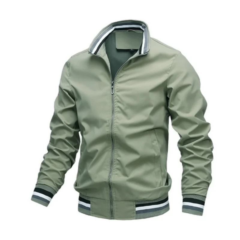 Spring Bomber Jacket Men's Tide Bump Color Coat Casual Group Waterproof Sunscreen Casual Sports Jacket