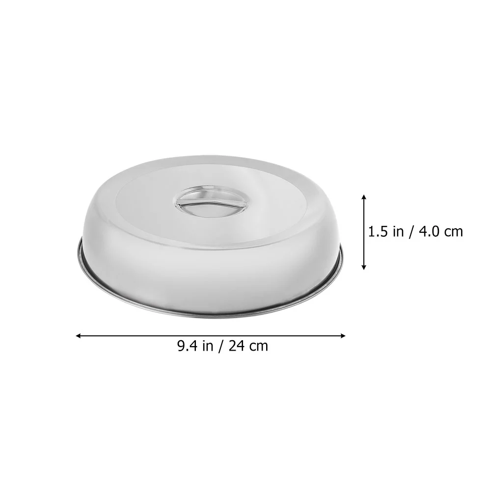 

Stainless Steel Thickened Dust-proof Food Cover Dish Protector Durable Food Cover Steak Cover Kitchen Supplies(24cm)