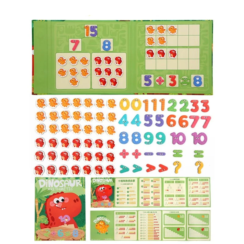 Children Education Math Arithmetic Magnetic Stickers Digital Decomposition Arithmetic Montessori Games Baby Early Learning Toys