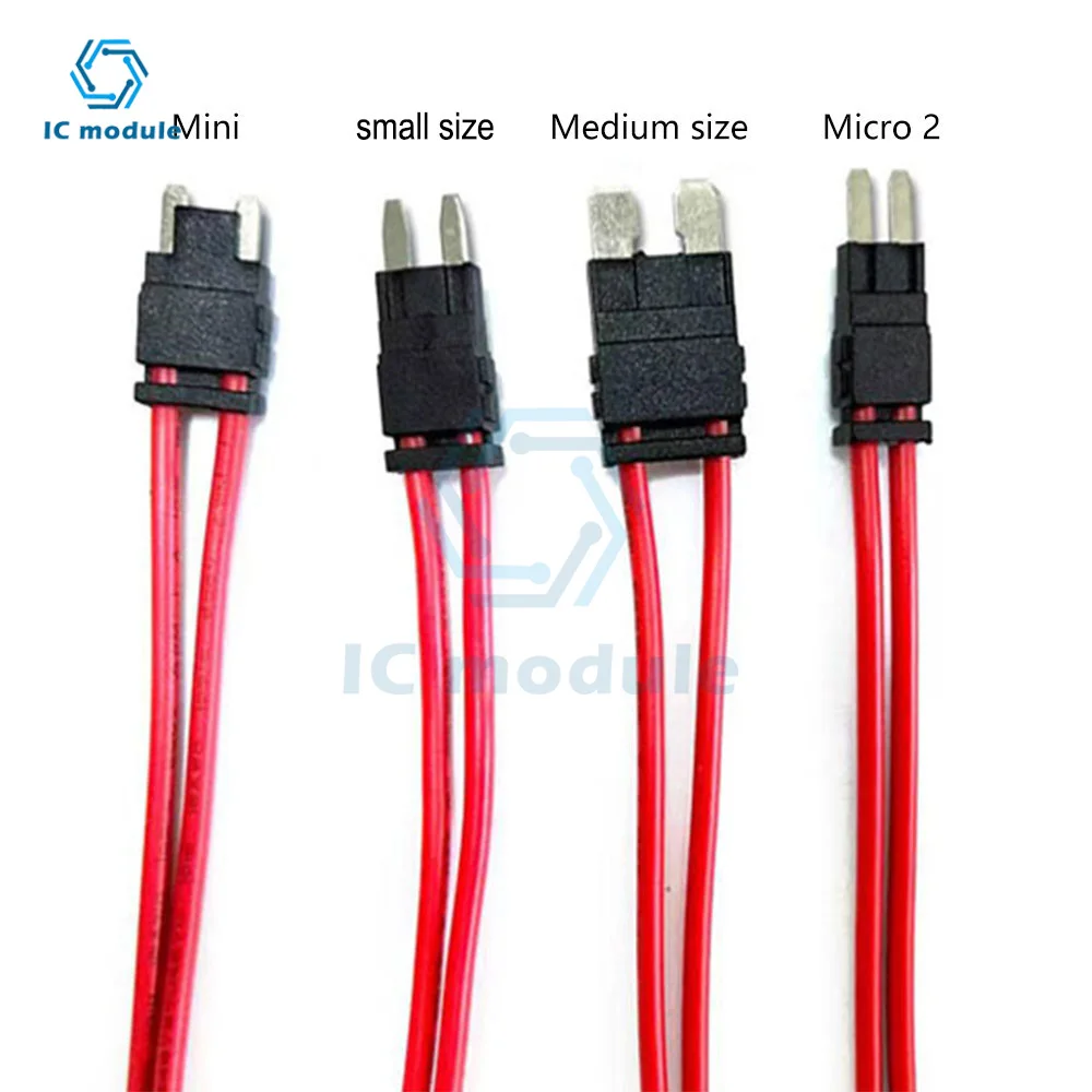 Car modification ACC fuse box Small Medium Micro2 Mini Standard fuse power socket Lossless fuse tap holder 16AWG