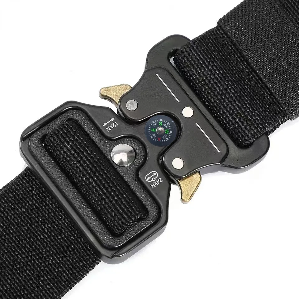 

Men's Belt Outdoor Hunting Tactical Belt Multifunctional High Quality Marine Corps Canvas Black Belt Men's Luxury Design