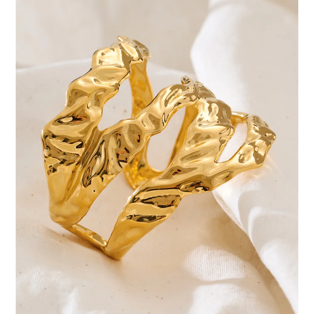 Yhpup Stainless Steel Layered Bracelet