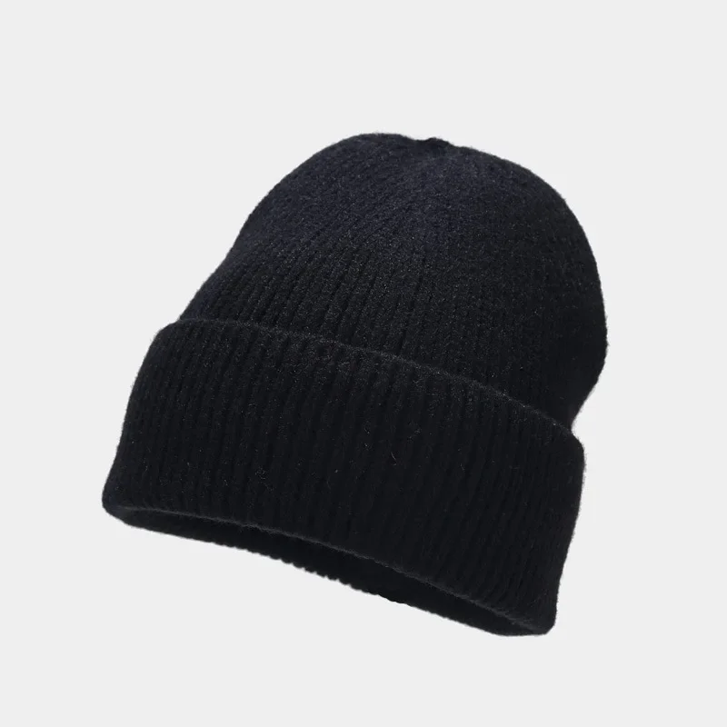 Neue Unisex-Herbst-Winter-warme Beanie-Mütze, einfarbig, gestrickt, gehäkelt, Mütze, Mütze, geeignet für den täglichen Gebrauch, Outdoor – Detail 9