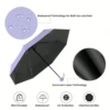 1pc Anti-Uv Mini Umbrella For Sunny And Rainy Days, Portable With Uv Coating And 6 Reinforced Ribs 4