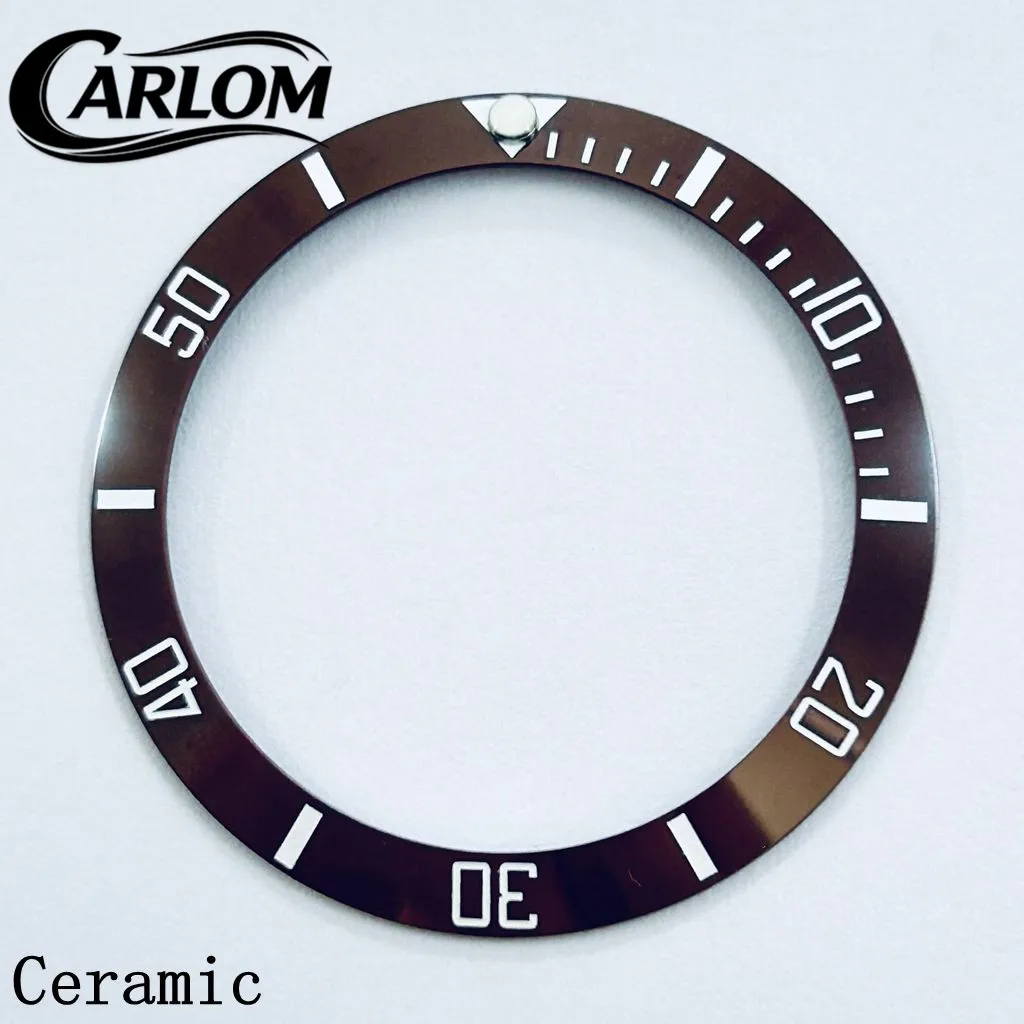 Black Blue Green Gray Ceramic Aluminium Sloping Bezel Insert