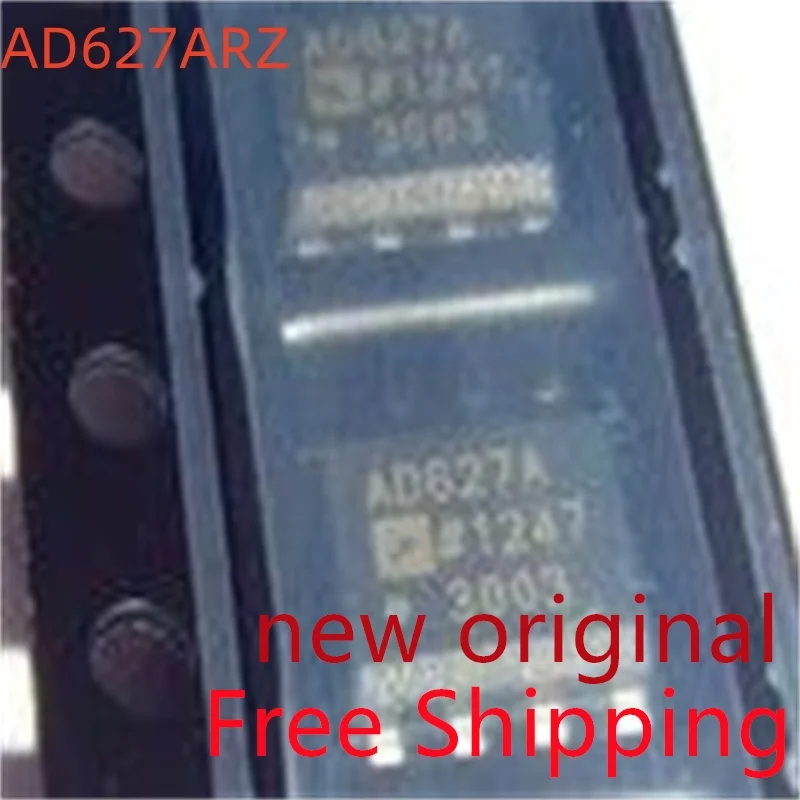

Free Shipping 5piece AD627ARZ AD627AR AD627 SOP8 instrument amplifier IC chip Original New