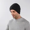 Big Size 60cm 66cm Wool Blended Knitted Hats Men Keep Warm Winter Beanies Piled and Thickened Toand Large Size Cold Skullies Cap 2