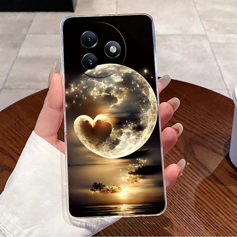 Clear Case with Cute Love Rabbit Cartoon - Luxury Soft Silicone TPU Cover
