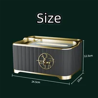 Home Desktop Tissue Box Multifunction Napkin Storage Boxes Living Room Remote Control Organizer Luxury Coffee Table Paper Holder 2