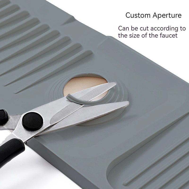초대형 배수 매트 욕실 보관 매트 안티 스플래시 수도꼭지 배수 매트 실리콘 매트 비누 매트 재료 원산지