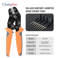 SN-025 Dupont connectors Crimping Pliers Micro Crimp Tool For  Wrapped Around Style Dupont, Molex, Harwin, Amphenol Terminals 1