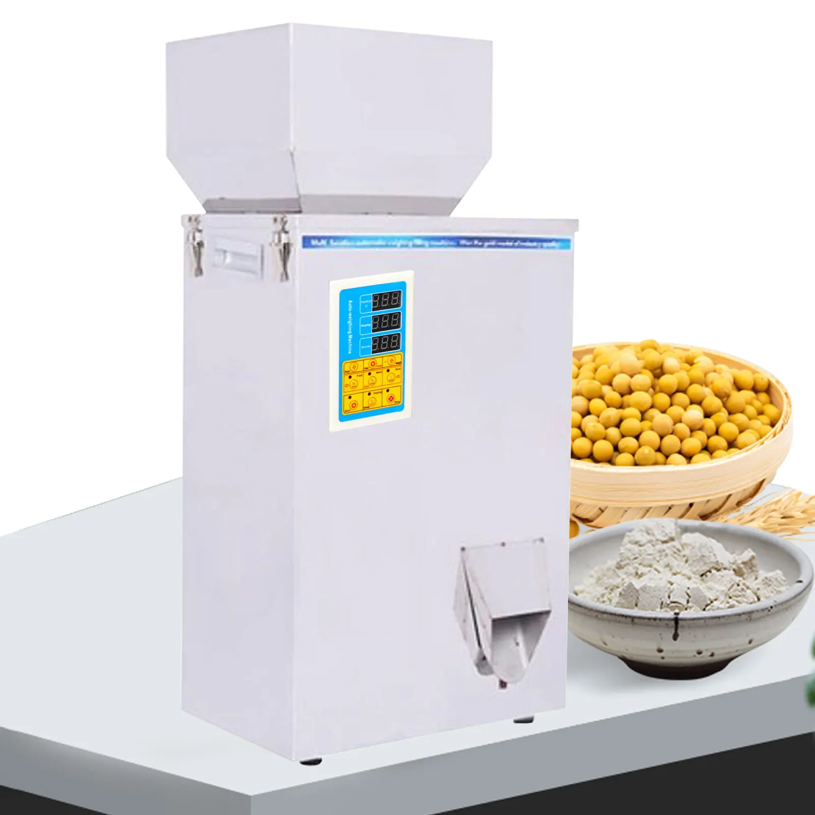 

10-500g Auto Particle Filling Machine Cereal Grain Teas Weighing Filler