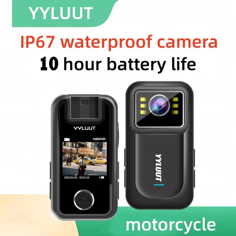 Full HD 1080P motocykl rower kamera na kask 150 ° szerokokątny IP67 wodoodporny kamera akcji rejestrator dysk przenośny