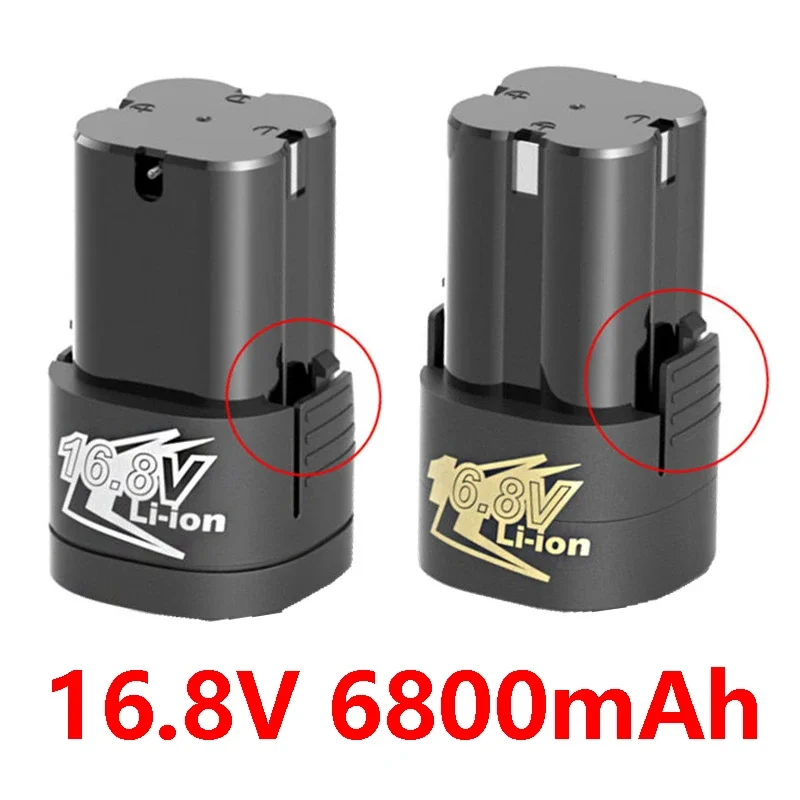 New 16.8V 6800mAh Lithium Battery 18650 Li-ion Battery Power Tools ...
