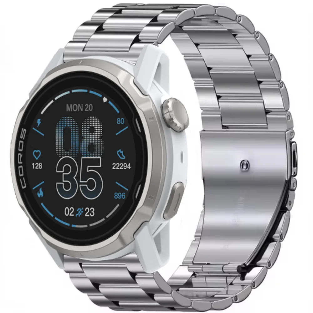 Premium 22mm Stainless Steel Metal Watch Strap Bracelet