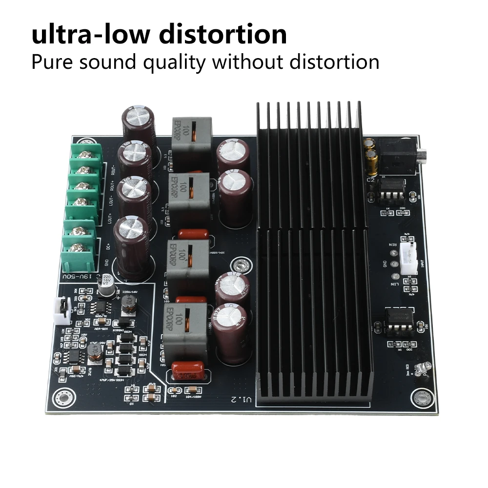 HIFI DualCore TPA3255 스테레오 앰프 모듈 2 채널 600W + 600W 디지털 전력 증폭기 DC19-50V 클래스 D 오디오 앰프 보드