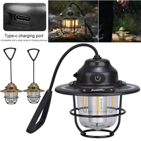 LED Camping Lantern Dimming Emergency Lamp Type C Charging Retro Camping Light 4 Light Modes Multifunction for Fishing Camping 1