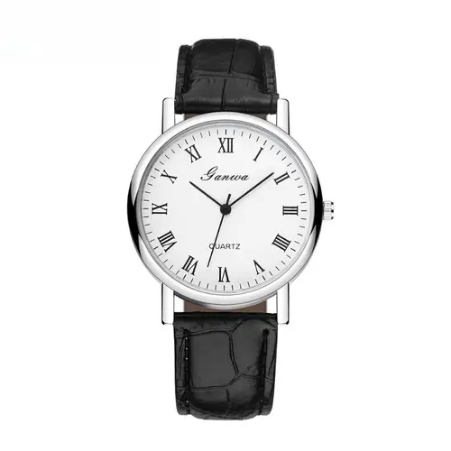 Men's Watch Fashion Arabic Quartz Watches Leather Band Wristwatches Quartz Wristwatches Clock Men Women Casual Simple Watch - Image 6