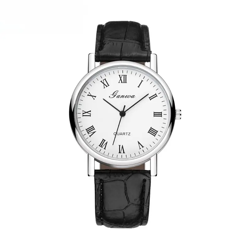 Men's Watch Fashion Arabic Quartz Watches Leather Band Wristwatches Quartz Wristwatches Clock Men Women Casual Simple Watch - Image 6