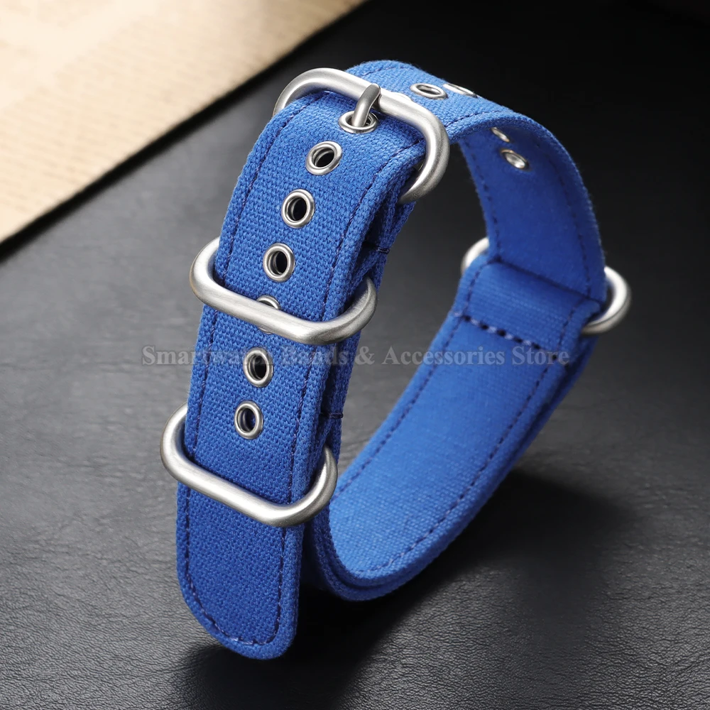 Durable Nylon Canvas Watch Strap - Military Sport Style Bracelet, Universal Fit Watchband