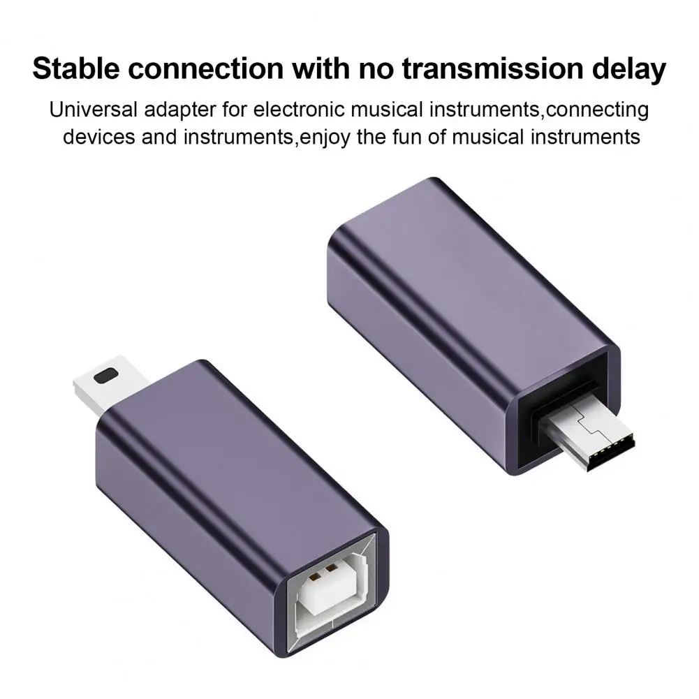 플러그 언플러그 변환기, USB B 암-타입 C, 마이크로, 미니 수 어댑터, 전화 컴퓨터 전자 기기용, 프린터용, 480mbps