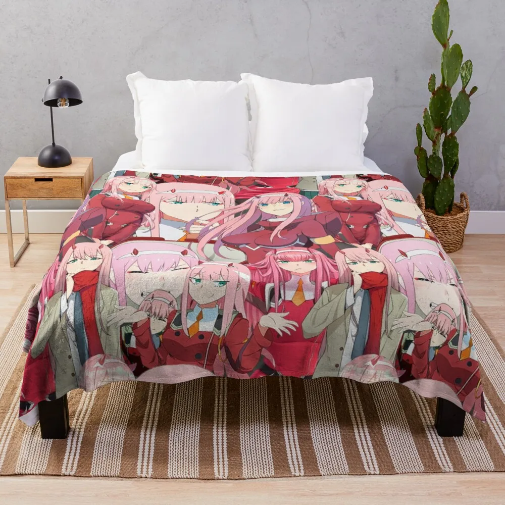 

Zero Two Tribute Pattern Throw Blanket Heavy Blanket