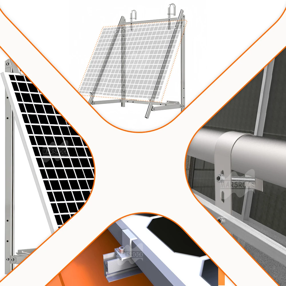 Kostenloser Versand EU Verstellbare Solarpanel-Halterung für jede flache Oberfläche, Dach, Wohnmobil – Detail 8