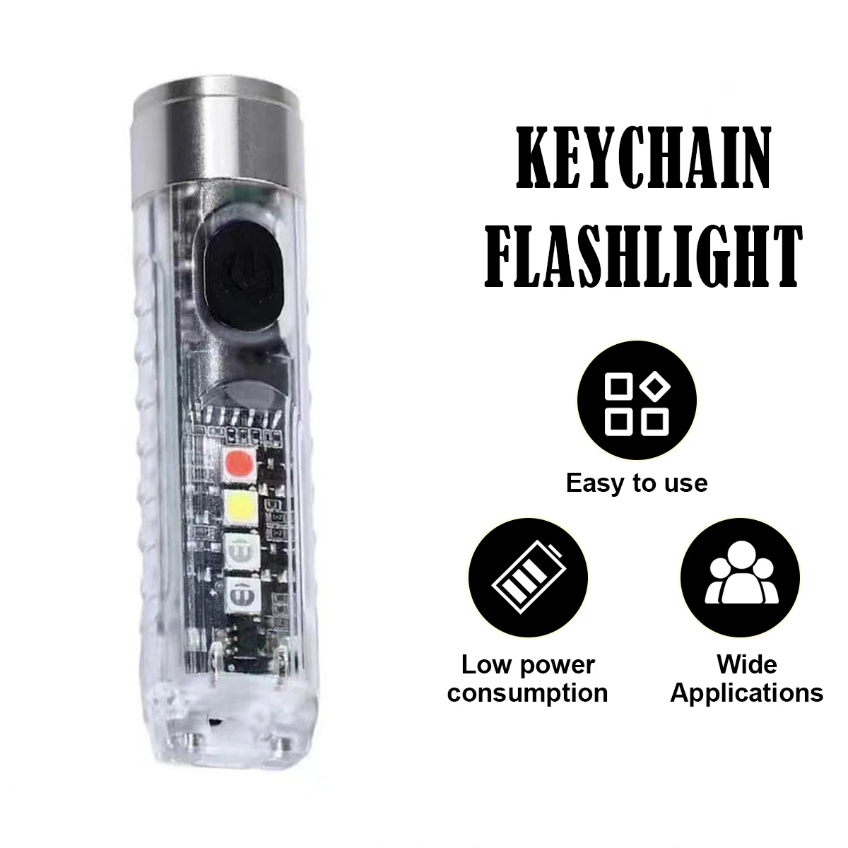 1PCS Rechargeable Mini Flashlight 10 Modes Magnetic Base For Camping Outdoor Activities