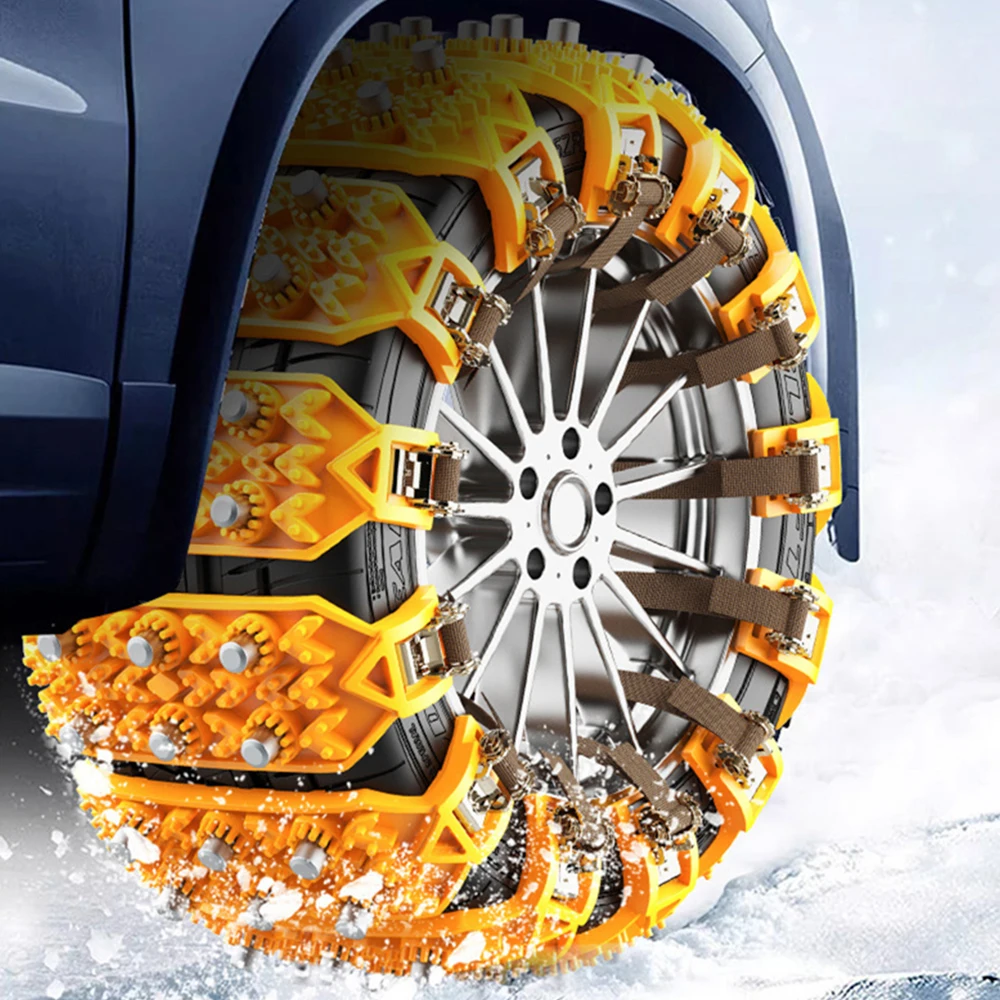 Tire Chains Safe Driving Snow Tires Universal Car Anti-skid Rubber Cleaning And Maintenance Snow Chains Winter Driving Anti-skid images - 6