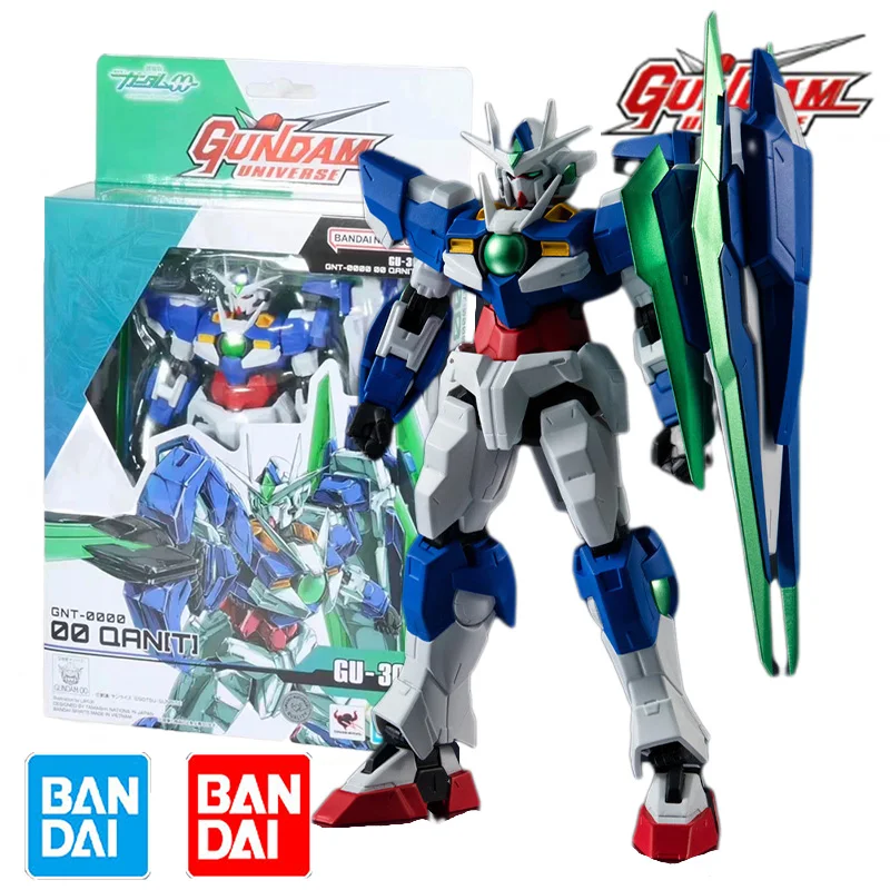

BANDAI GU 1/144 GUNDAM UNIVERSE GUNDAM GNT-0000 00 QAN T Gundam Model Kit Anime Action Figure Model Toys Gift for Boys