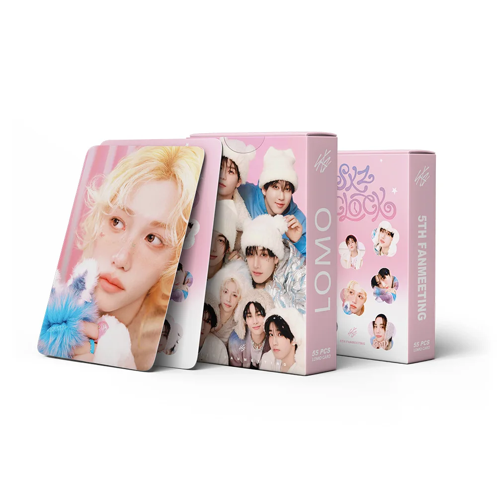 Photo Album 55pcs/set Kpop SKZ&rsquo;s Clock Lee Know Hyunjin Changbin Lomo Cards Photocards Fans Collection