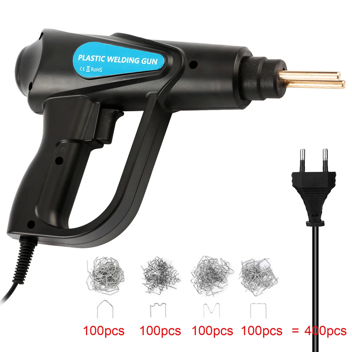 Saldatrice Per Plastica 100W | Kit Riparazione Paraurti Auto Con 600 Punti E Pistola A Caldo - Foto 8