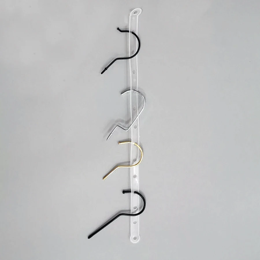 Hanger Clothing Store Trouser Clip Connection Strip Plastic Transparent White Transparent Hanging Strip Convenient 10 pieces clothes hanger,trousers clip