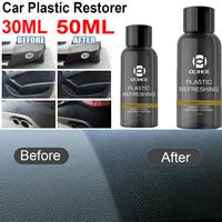 30ml/50ml Car Plastic Restorer Waterproof Plastic Refurbisher Rainproof Plastic Refreshing Coating Automotive Interior Cleaning 1