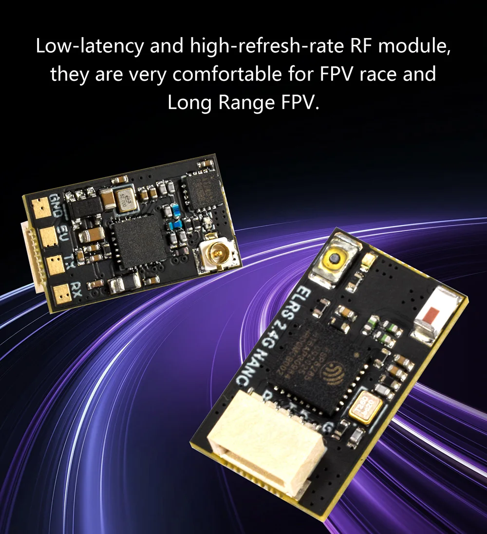 Récepteur ExpressLRS 2.4GHz Nano ELRS FPV pour Drone RC