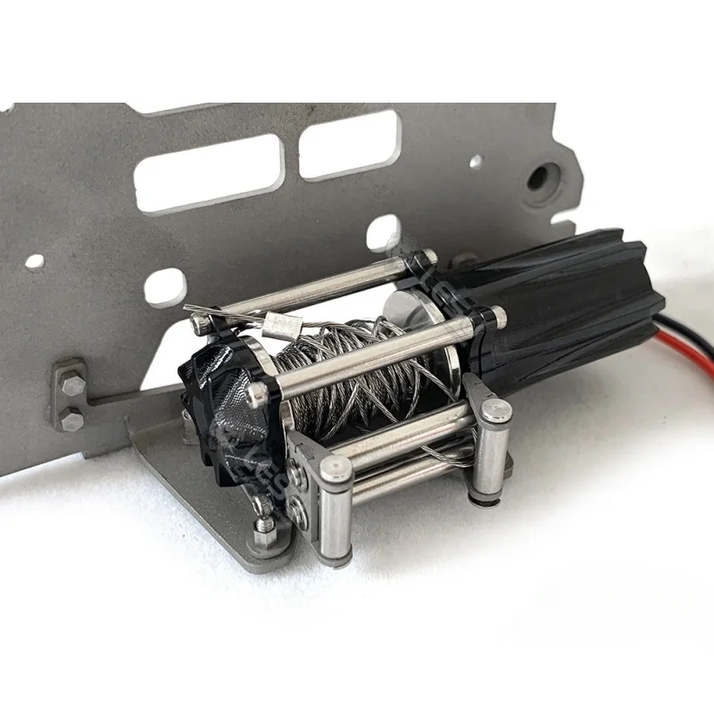 Electric Car Shell Coupler Winch for 1/14 Tamiya RC Truck Scania 770s Volvo Benz Man King Trailer Tractor LESU Tamiya Parts 5