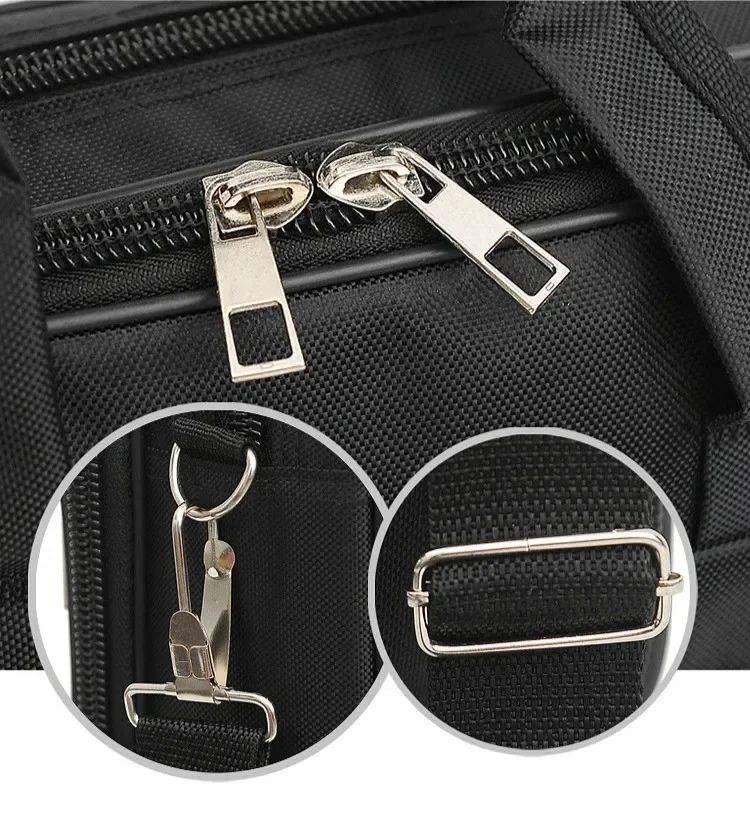 High-Capacity Business Briefcase - Travel Laptop Organizer  Document Storage Bag