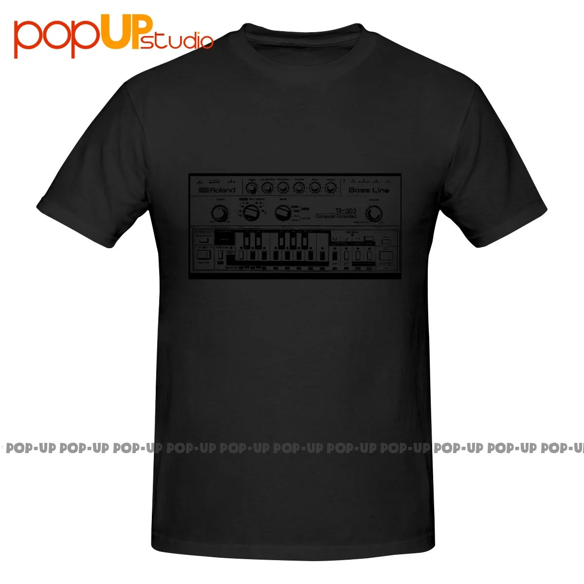 Roland Ispirato Tb 303 Bassline Synth Acid Shirt T-Shirt Tee Top Trendy Vintage Vendita Calda