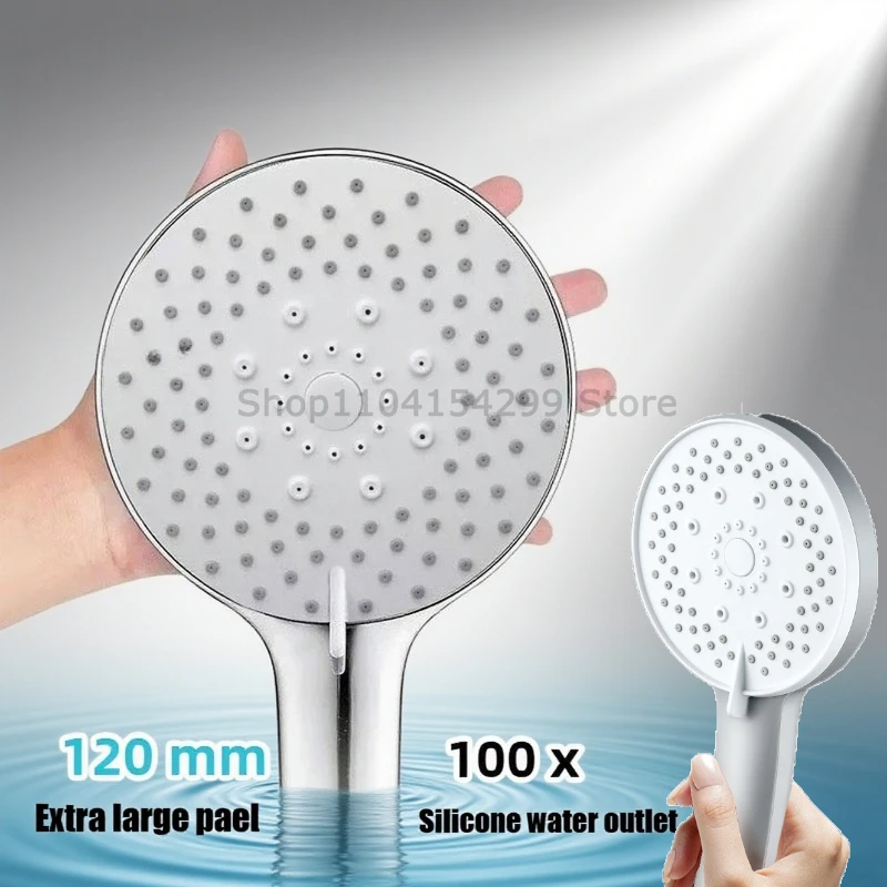 EcoFlow Adjustable Handheld Rain Shower Head with Water-Saving Features and 5 Spray Modes
