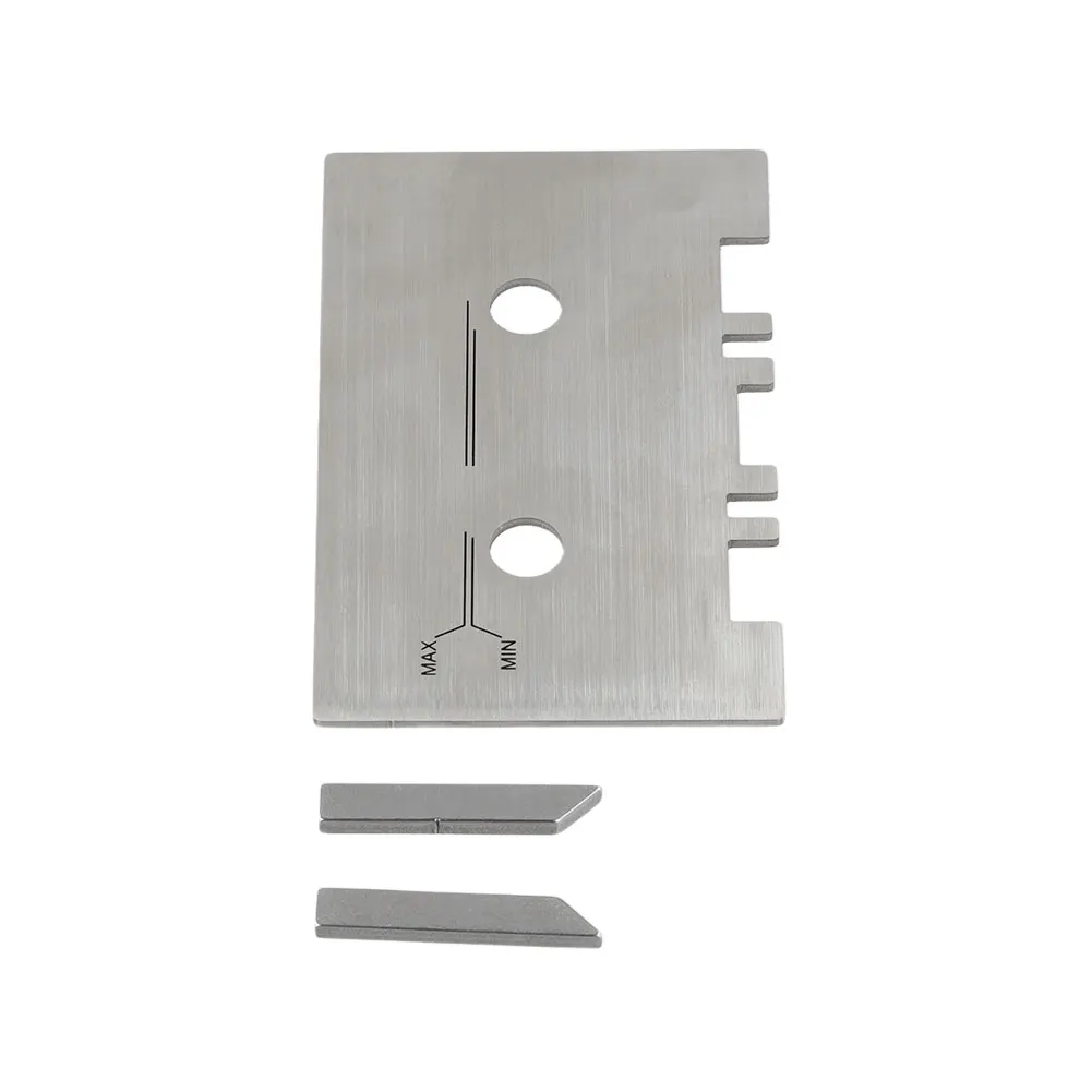 Cassette Cauge Set Mechanical Alignment High Accuracy Guide Gauge Kit with 2pcs Check Bar Aluminum Alloy Easy To Install Sliver cassette gauge set