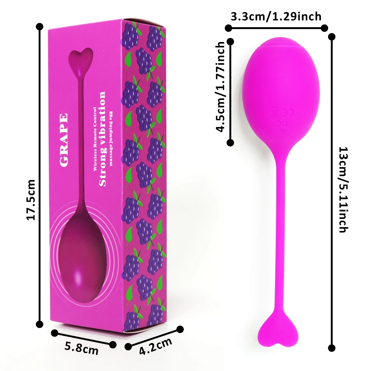 French Grape Egg Jumping Remote Control clitoral stimulation Multi frequency vibrator for male and female anal plug G-spot stimu