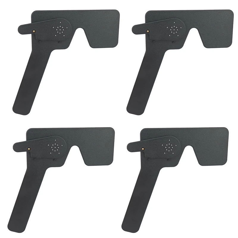 

Профессиональный офтальмологический окклюдер для глаз Lorgnette с 17 отверстиями из черного пластика, 4 шт.