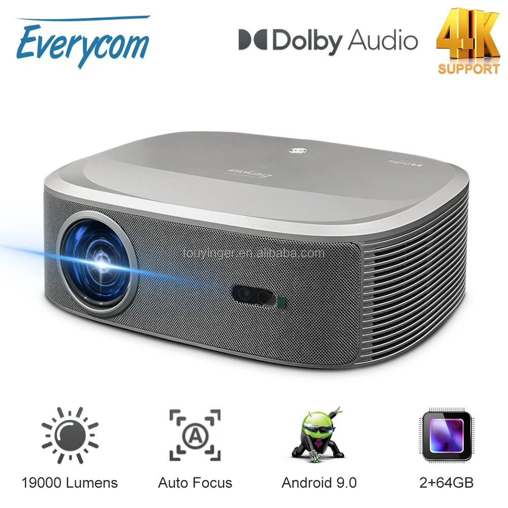 Projector 1080p Video Movie Beamer for Home Use