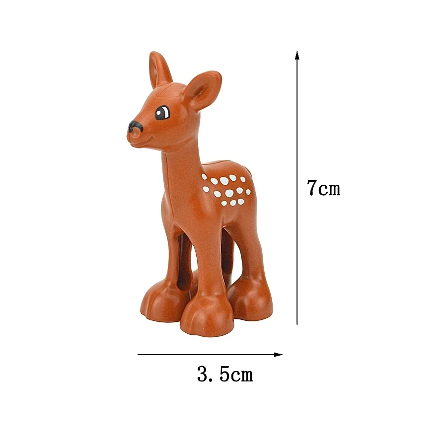 Bulk Large Animal Building Blocks Set - Farm & Zoo Creatures Toys
